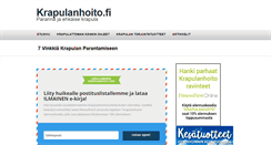 Desktop Screenshot of krapulanhoito.fi