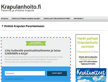 Tablet Screenshot of krapulanhoito.fi